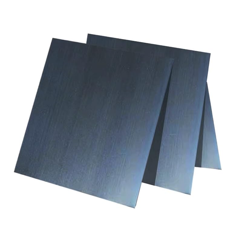 1 Piece DIY Spring Manganese Steel Strip Hardened Blue Hard Manganese Steel Strip in Coils 65MN Spring Steel Sheet Row (Black, 0.3X200X200MM)