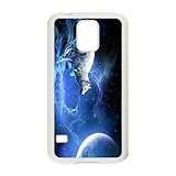 iFUOFF Coque HTC One M8   Motif loup bleu   Pour HTC One M8