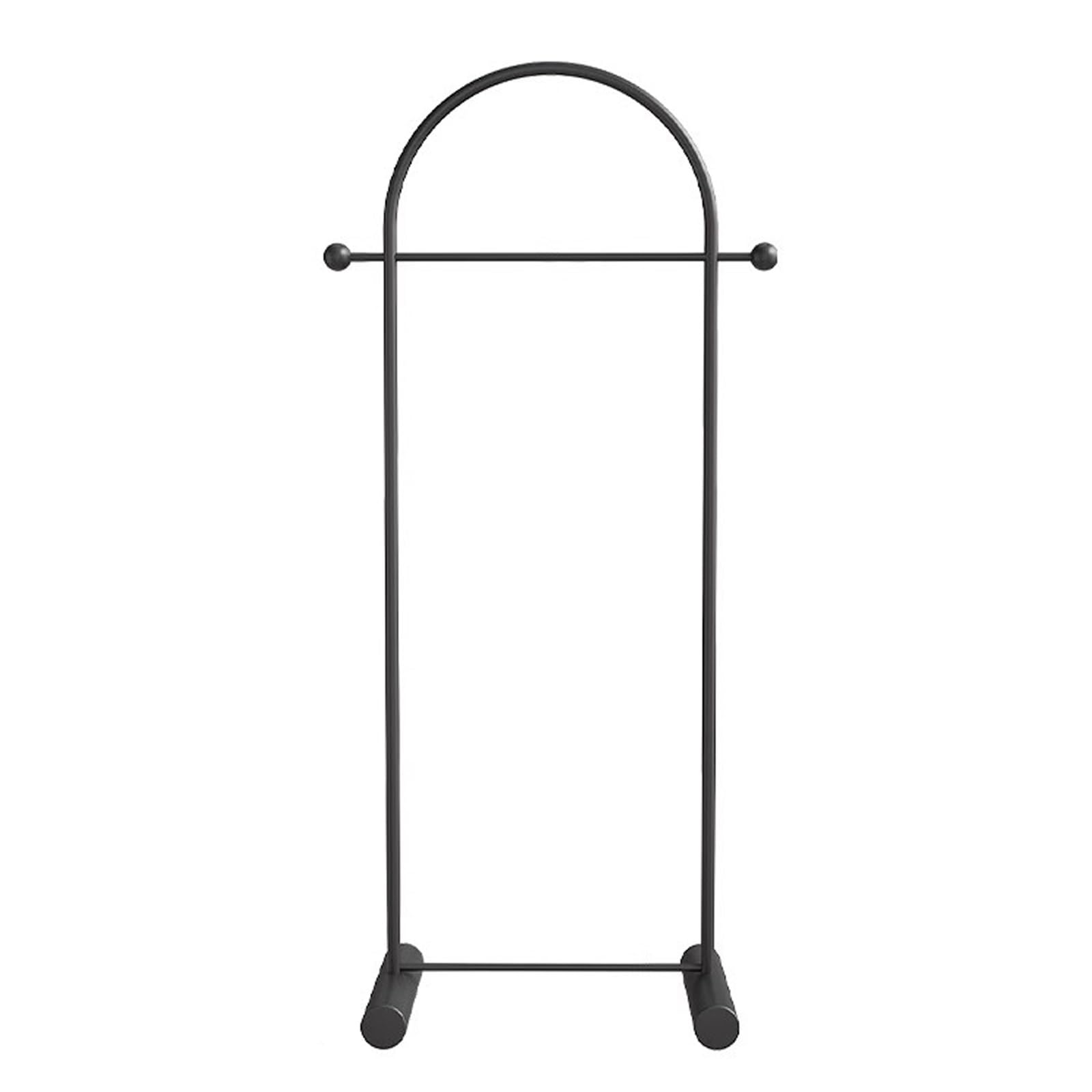 Porte-manteau d'entrée en métal noir pour libérer l'espace des petits couloirs
