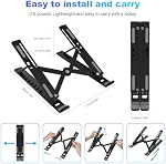 Laptop Stand for Desk,10-Level Adjustable Laptop Stand ABS+Silicone Computer Stand Portable/Foldable/Folding Laptop Stand Travel Laptop Raiser, for MacBook Air/Pro,10-15.6 inch Laptops/Tablets