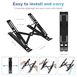 ASVVPF Laptop Stand For Desk,Laptop Riser For Desk,ABS+Silicone Computer Stand,Portable/Adjustable/Foldable/Folding Laptop Stand Travel Laptop Raiser For macbook Air/Pro,10-15.6 inch Laptops/Tablets - Image 2