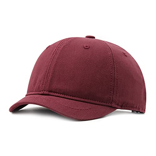 Faringoto Gorra de béisbol de algodón para hombre, de ala corta, informal, con pico para mujer, versátil sombrero ecuestre, 01-Fucsia, Talla única
