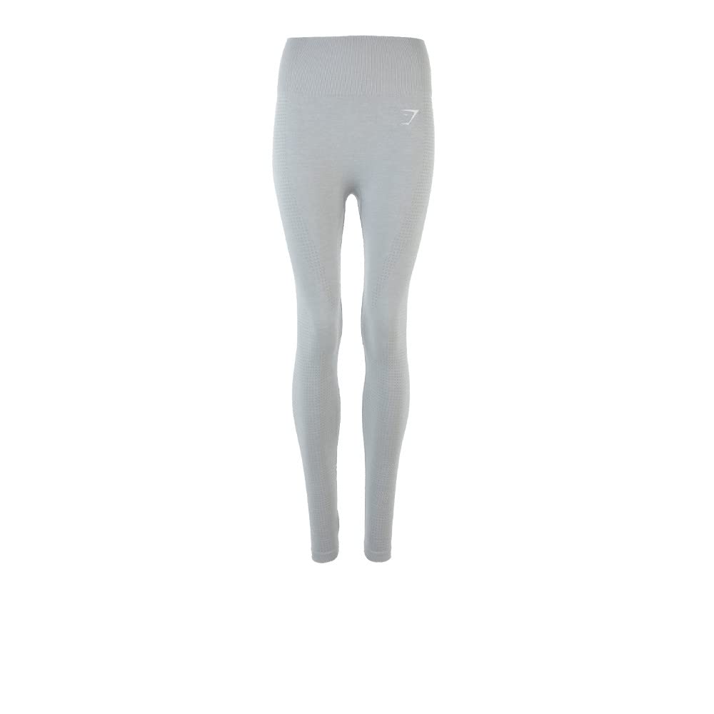 Gymshark Women's Grey Vital Seamless Contouring Leggings, Light Marl, Medium