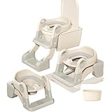 Barino 3つの機能が一体化 補助便座 トイレトレーナー ステップ付き レトレーニング PUクッション 折りたたみ 子供用 踏み台 トイレ 補助便座 子供用 折りたたみ おまる ハンドル付き 折り畳みステップ式補助便座 子供トイレ階段 キッズ トイレトレーニング トイレトレーナー 取外し可能 尿がしぶき防止 組み立て簡単 (グレー)