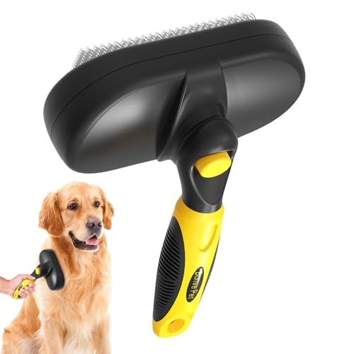 Cepillo de pelo de gato | Herramienta de masaje - Cepillo de pelo con botón de desbloqueo,Para el hogar, salón, viaje, ducha, spa y baño