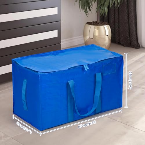 Cinnani 6 Stück Aufbewahrungstasche XXL，90L Starke Umzugstaschen für Kleidung, Solide & wasserdichte Umzugstasche mit verstärkten Griffen,gut für Hausumzug,Reisen, Camping, Gartengeräte,67x35x38cm