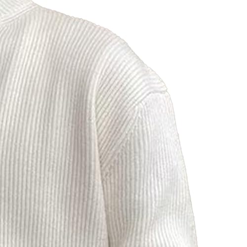 Men Round Collar Knit Cardigan Slim Fit Solid Color Zippers Knitted Sweater Lightweight Cable Knitted Sweaters for Mens3