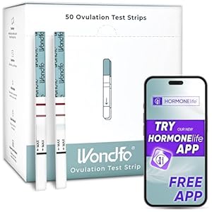 Wondfo Ovulation Test Strips – Women Fertility Tracking and Pregnancy Planning with Cycle-Detecting LH Surge – Highly Sensitive and Fast Result at Home Kit (50 Count)