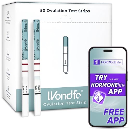 Wondfo Ovulation Test Strips – Women Fertility Tracking and Pregnancy Planning with Cycle-Detecting LH Surge – Highly Sensitive and Fast Result at Home Kit (50 Count)