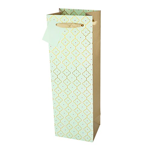 Cakewalk Papier 1 Flasche Wein Tasche marokkanisch blau Cover