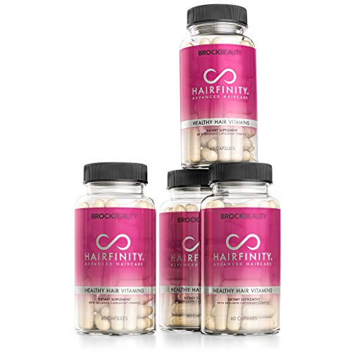 Hairfinity Hair Vitamins - Scientifically Formulated with Biotin, Amino Acids, and a Vitamin Supplement That Helps Support Hair Growth - Vegan - 240 Veggie Capsules (4 Month Supply)