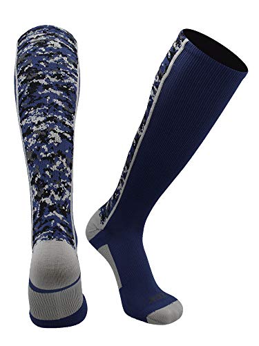 Image of TCK Digital Camo OTC Socks for Youth & Adults - High Performance Team Athletic Socks for Baseball, Football & Lacrosse, USA
