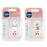 Istruzioni in Lingua Straniera MAM Dental ciuccio Silicone Supreme 0 6 mesi +, 4 pezzi, include 2 contenitori per il trasporto sterilizzati