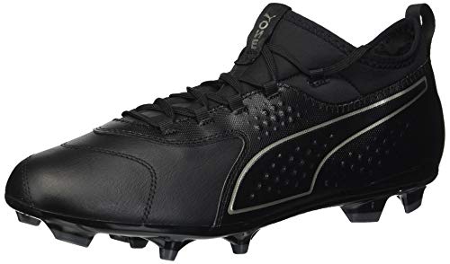 PUMA Men's One 3 LTH Firm Ground Soccer-Shoe, Black Black Black, 13 M US