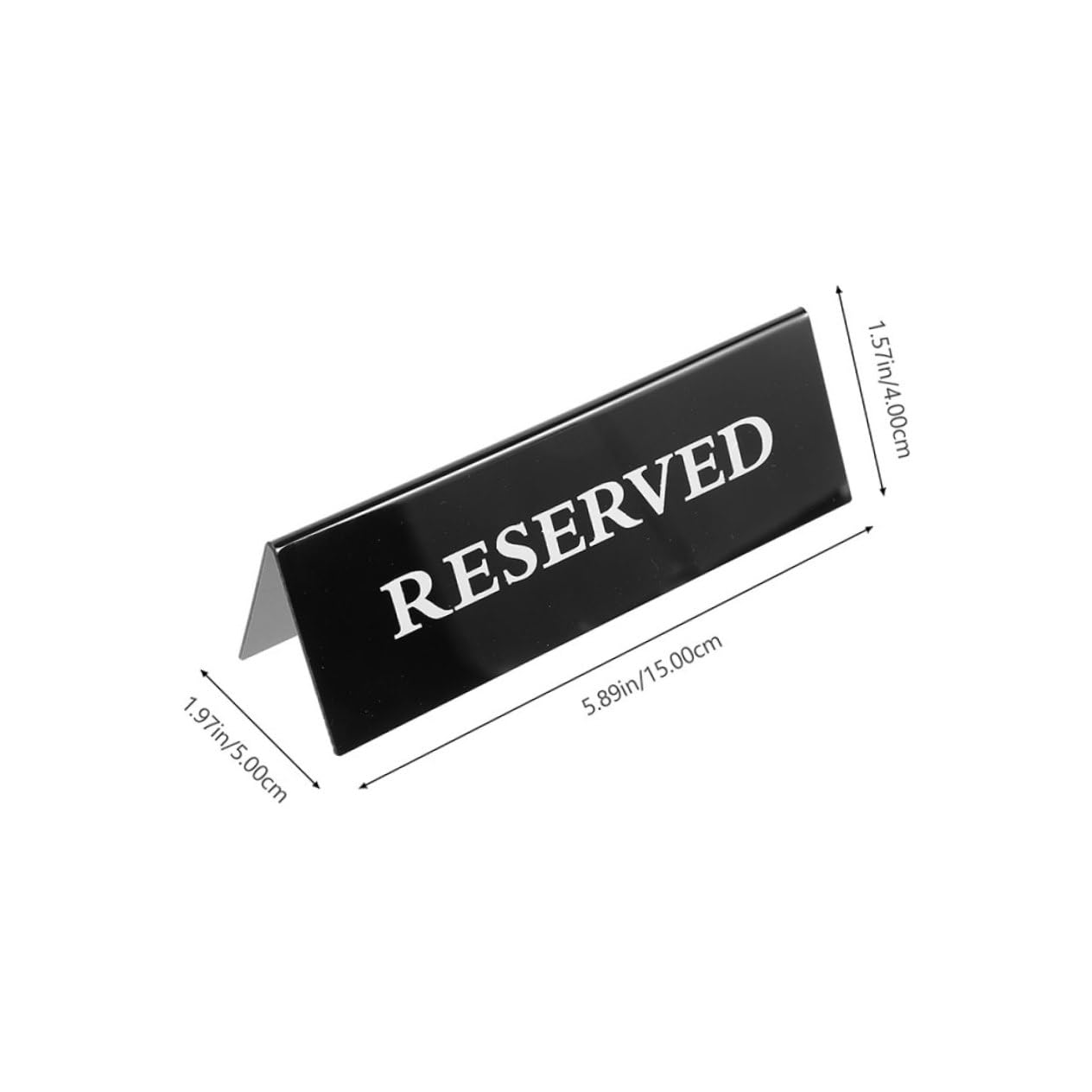 OFFSCH 6Pcs Reserved Signs for Wedding Chairs Reserved Table Signs for Restaurants Parties and Events Elegant Stackable Design for Reserved Seating and Vip