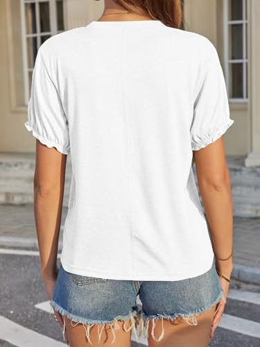 Image of UNCLECAT Women's Short Sleeve T Shirts Trendy Crew Neck Tops Basic Tee