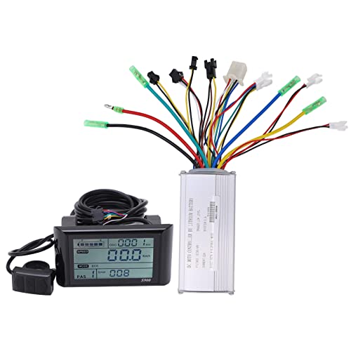 VGEBY Motor Brushless Controller Kit, 36/48V 500/750W Electric Scooter Brushless Motor Controller LCD Panel Kit with 9 Mosfet LCD‑S900 Meter