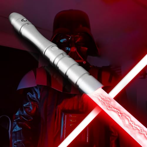 YDDSABER Dueling Lightsaber Detachable Metal Hilt Light Saber with Full Size 38.2 Inch 4 Modes Loud Sound FOC Blaster Swing Birthday Gift for Adults Kids Teens(Sith-Red)
