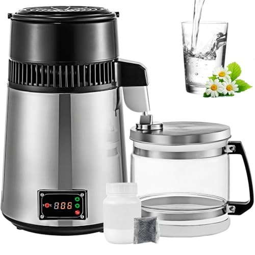 Furvveerr 4L Machine à Eau Distillée 750 W Pure Water Distiller Température Réglable...