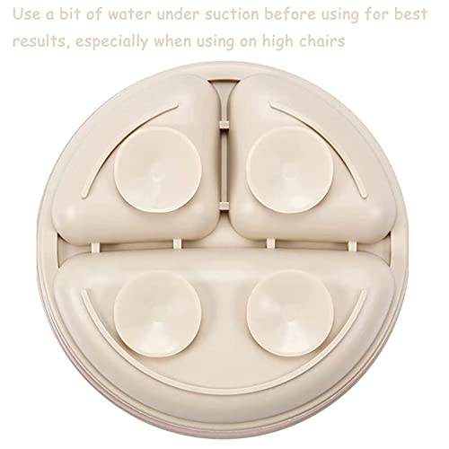 Pandaear Silicone Baby Feeding Set| 2 Divided Suction Plate + 2 Suction Bowl + 2 Tiny Cup With 2 Spoons| Baby Led Weaning Supplies Self Feeding Utensils #TOP6