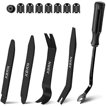 Auto Trim Removal Tool Kit,13 Pcs Car Panel Door Window Tools Kit,Auto Clip Fastener Remover Pry Tool Set-Black