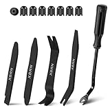 Auto Trim Removal Tool Kit,13 Pcs Car Panel Door Window Tools Kit,Auto Clip Fastener Remover Pry Tool Set-Black