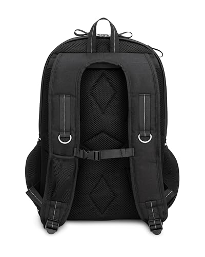 RIP-IT Women's Essentials Volleyball Backpack 2.0 - Mesh Ball Bag Included - Equipment Bag with Separate Shoe Compartment - Black
