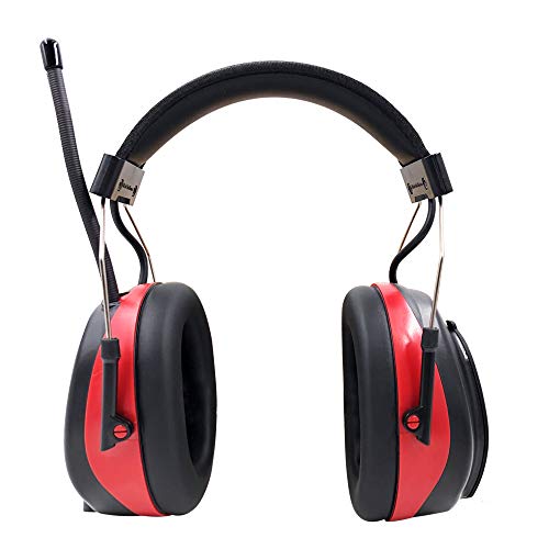 Inf Protear (Upgraded) Bluetooth Radio Headphones For Mowing/Sawing/Industrial Protection,Noise Cancelling Safety Ear Muffs With Built-In Mic For Call,Nrr 25Db #TOP1