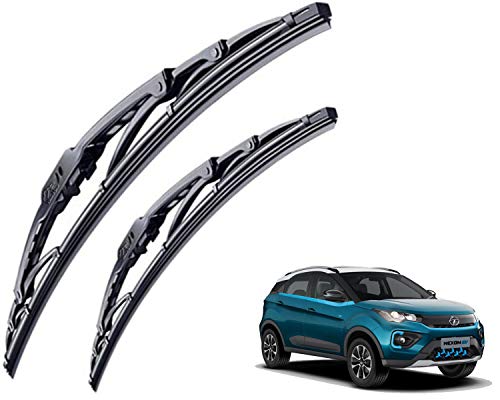 Image of WolkomHome High Performance OE Car Wiper Blade Replacement Set of 2 Pc Right 24 inch Left 16 inch for Tata Nexon EV 2020