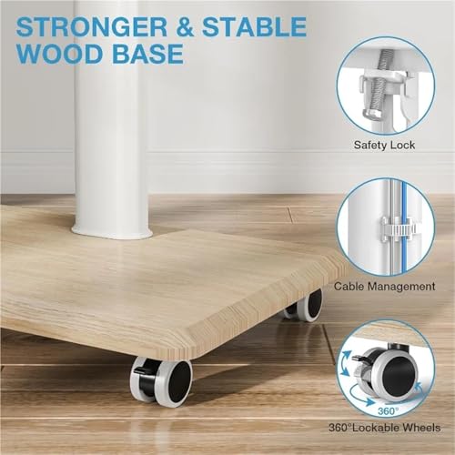 Soporte móvil para TV de piso ajustable 32-70 pulg miniatura 4