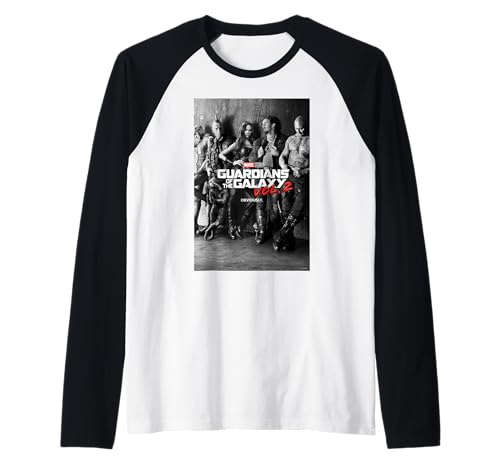 T-shirt baseball raglan Les Gardiens de la Galaxie pour fan de pop culture Marvel