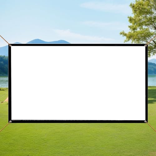 Tela de Projeção Dobrável HD 4K para Cinema em Casa