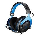 Sades MPOWER - Auriculares Gaming estéreo para PS4, PC, móvil, con micrófono retráctil y Flexible con cancelación de Ruido, con Suaves...