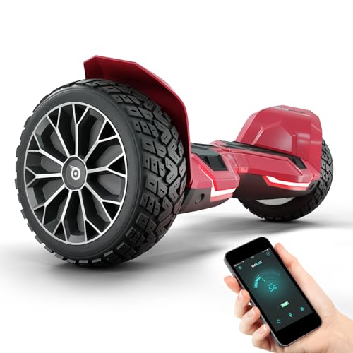 BLUEWHEEL - Gyropode Premium Off-Road HX510 - Hoverboard Tout Terrain À 2 Moteurs 700W - 12km/h - Roues Anti Crevaison 8,5