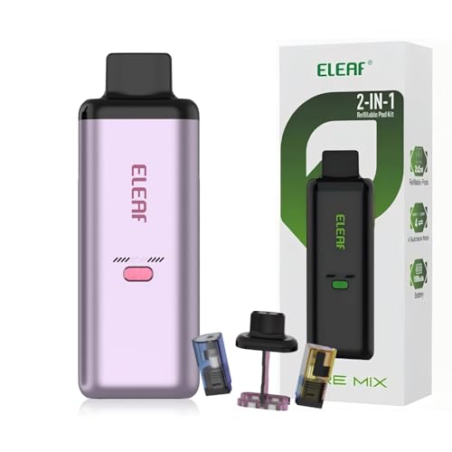 �u2in1�t���[�o�[�ؑփV�X�e���v Eleaf IORE Mix �d�q�^�o�R �X�^�[�^�[�L�b�g pod ���L�b�h�����^�C�v�d�q�^�o�R 1.0�� 4��ރ��[�h �ő�24W Type-C�[�d�� 1100mAh�o�b�e���[���� �����^�� ���� Vape �x�C�v ��