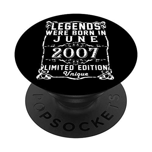 Cumpleaños Junio 2007 Edición Limitada Regalo Legend June PopSockets PopGrip Intercambiable
