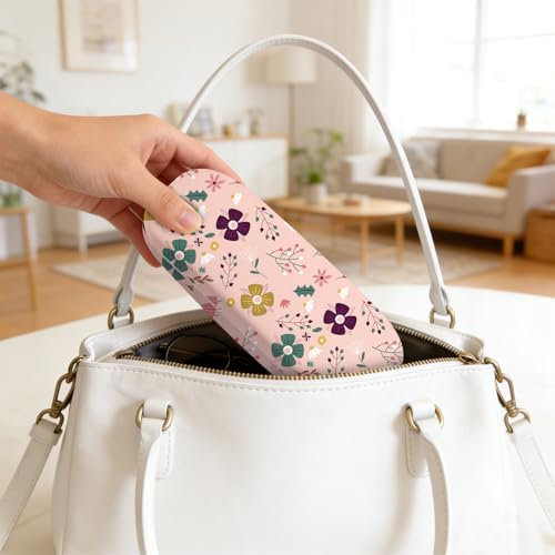 Image of Glasses Case Hard Shell,Portable Protective Eyeglasses Case, Eyeglass Holder Box with Cleaning Cloth, for men women