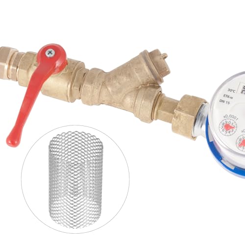 Image of PATIKIL 4 Pcs 25mm OD Strainer Mesh, 36mm H Screen Y Shaped Strainer Filter Valve Mesh Screen 304 Stainless Steel Strainer Mesh for Debris Pump Water Oil Separation