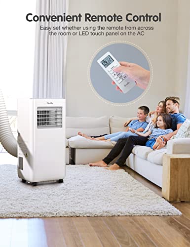 Portable Air Conditioners,Grelife 8000Btu 4-In-1 Ac Unit With Fan,Heat&Dehumidifier,Powerful Cooling Up To 350 Sq.ft,Portable Ac With Smart/Sleep Mode,Led Display,Remote Control,48Db Quiet,24H Timer #TOP6