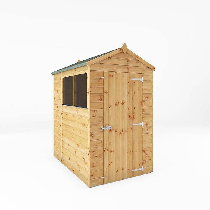 WALTONS 6 x 4 Shiplap Storage Shed | Apex Roof | Shiplap Tongue and Groove | Wooden Garden Storage Shed | 10 Year Anti Rot Guarantee | 6 x 4 6ft 4ft