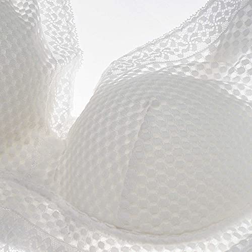 Intimate Portal Women RaeRae Good Lift Wire Free Bra Back Smoothing Lace Bralette - Wireless Lightly Padded Demi Pink 38A 38B - Image 4