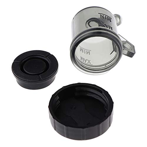 Reservatório de cilindro mestre de embreagem e freio frontal Homyl – Preto