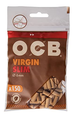 Ocb 10 X Unbleached Virgin Ecopaper Cigarette Filter Tips X 150 Filters = 1 Box #TOP1