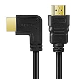 TNP HDMI Cable Left Angle 90 Degree (10FT) - High Speed HDMI 2.0 Cord, Supports UHD 4K 60hz 2K 2160p Full HD 1080p Quad HD 1440p 3D ARC/eARC Ethernet for Xbox One X/S PS4 Pro/Slim & Apple TV 4K