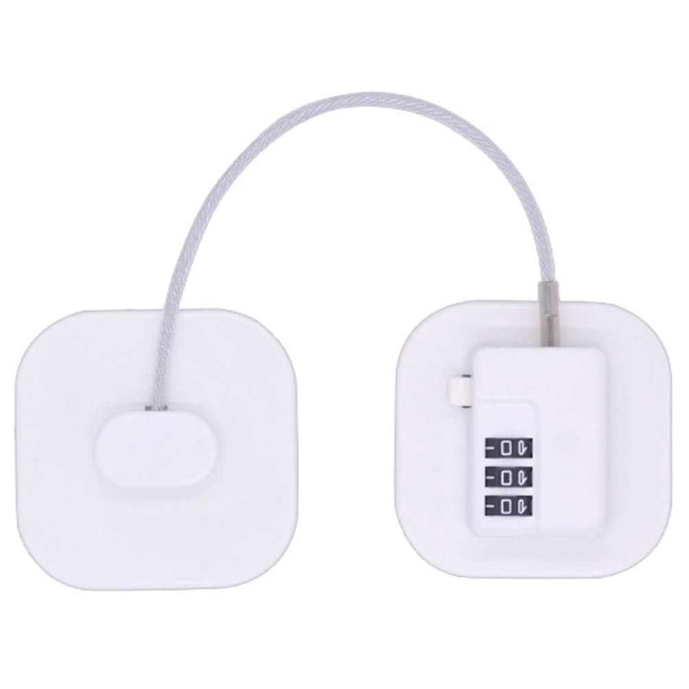 GWAEPU Serratura Intelligente Per Frigorifero Con Impronta Digitale – Montaggio Adesivo, Ricaricabile USB-C, Bianco - 2