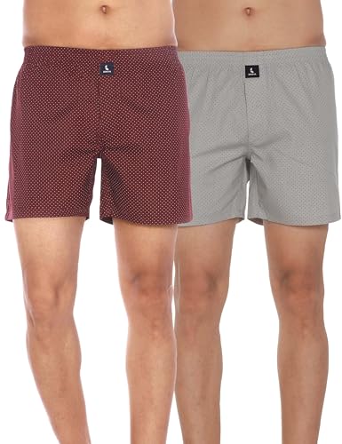 Image of Cotton Boxer Shorts for Men, Breathable, Comfortable & Lightweight (Pack of 2)