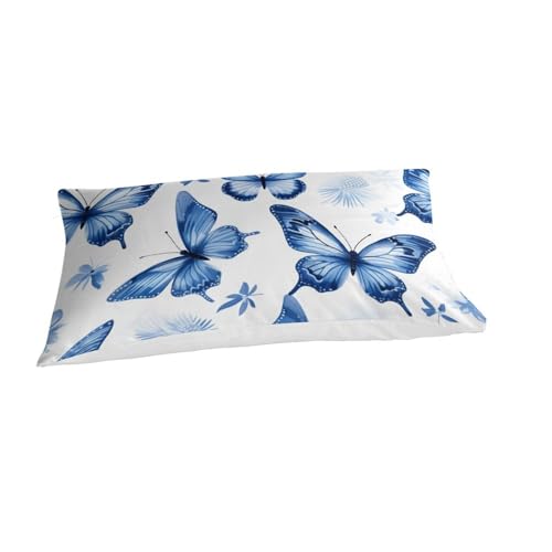 Housse de couette papillon 3D en microfibre douce avec fermeture éclair
