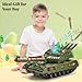 Homaisson Military Tank Toy Set: Tank Battle Army Toys with 6 Army Vehicles Trucks Helicopter|Military Tank Toy with Realistic Light Sound and Launcher, 10 Army Men Playset Gift for Boys Girls Kids