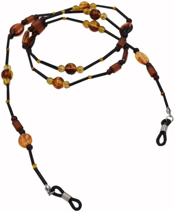Mixed Color Crystal Rice Beads Eyeglass Chains Sunglasses Hanging Neck Reading Eyewear Retainers