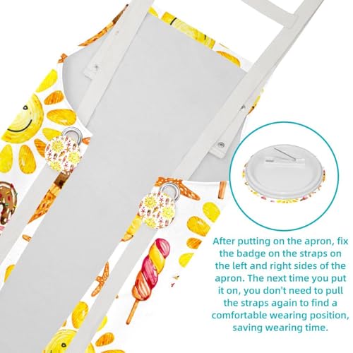 Tablier de serveuse multicolore pour le travail en restaurant et bistrot - 5